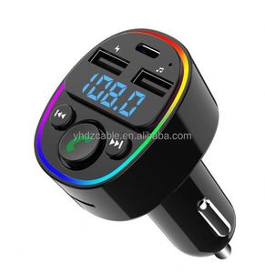 Car Charger Earphone Call <b>USB</b> Port Type-C Car Charger Multi-function Transmitter Car <b>MP3</b> <b>Player</b> - Product Image 2