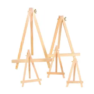 Custom 30*20cm Black Triangle Display Table Paint Easels Mini Easel Stand Small Wooden Easel