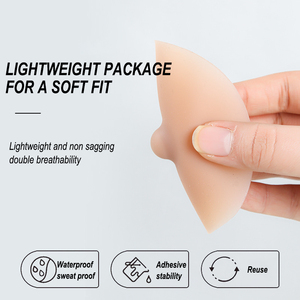 Nouvelle arrivée réutilisable adhésif silicone sucette couverture virtuel poitrine tarte changement femme sein silicone soutien-gorge accessoires tête <span class=keywords><strong>de</strong></span> lait - Product Image 3