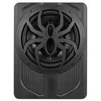 Haut-parleur de voiture, caisson de basses alimenté à profil bas de 10 pouces, 200W, mince, OEM ODM, logo personnalisé, sous le siège, caisson de basses 12V