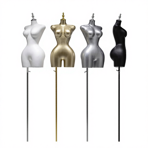 หุ่นโชว์เสื้อผ้าผู้หญิงครึ่งตัว ไซส์ใหญ่ สไตล์ยุโรป-อเมริกัน ทำจากวัสดุ FRP สำหรับโชว์ชุดชั้นใน - Product Image 2