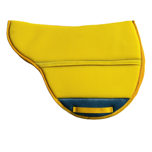 Western Riding Saddle <b>Pad</b> with Wool Felt <b>Cushioning</b> Leather Wear Protection and Balanced Performance Support - Product Image 1