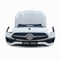 Kit carrosserie complet d'origine d'occasion pour Mercedes Classe C 206, comprenant pare-chocs avant, phares et capot, haute qualité, fixation par boulons, ajustement universel
