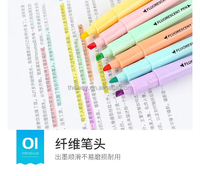 6pcs double pointe Pastel surligneur Art couleur surligneur ensemble double marqueur stylo