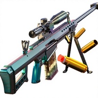 Игрушечная снайперская винтовка Barrett AWM с мягкими пулями, имитация реального оружия, детская игрушка унисекс, высокоточная пластиковая снайперская винтовка 98K