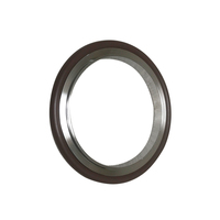 Joints toriques sous vide en acier inoxydable SUPER Q personnalisés, certifiés ISO9001, avec anneau central jaune pour joints de pompe hydraulique 40-260°C