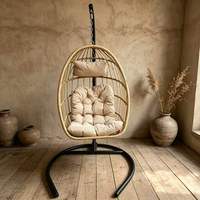 Chaises suspendues et balançoires en rotin PE résistant aux intempéries, personnalisables, pour extérieur, parc, salon, chambre – Approvisionnement direct usine 2026