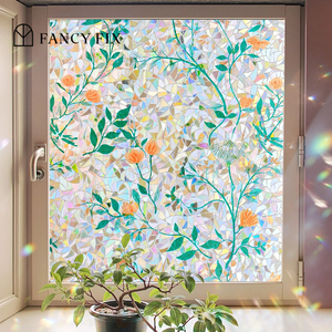 <span class=keywords><strong>Arc</strong></span>-<span class=keywords><strong>en</strong></span>-<span class=keywords><strong>ciel</strong></span> Neroli 45x200CM Fenêtre Fleur Motif PVC Statique Cling Stickers Non Adhésif pour Appartement Salon Décor - Product Image 5