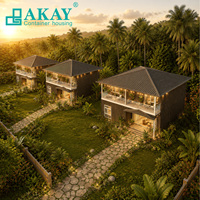 Casas Modulares Prefabricadas AKAY, Construcción en Paquete Plano, Ensamblaje Flexible, Casa Prefabricada Portátil Tipo Villa para Apartamento