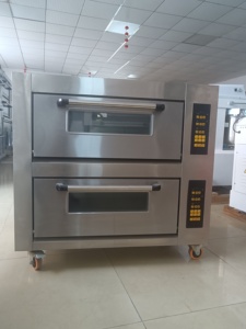 Manufacture Commercial 3 <strong>Layer</strong> <strong>6</strong> Tray Electric Manual Control Bread <strong>Cake</strong> Pizza Baking Deck Oven - Product Image 2