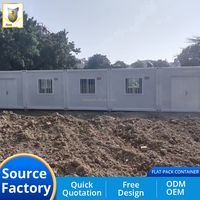 Casa Container Modulare Economica e Portatile con Design Moderno, Prefabbricata a Montaggio Rapido per Lavoratori in Cantiere e Uso Alberghiero