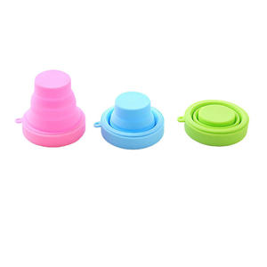 High Quality Silicone Folding Cup Candy Color Water Drink Coffee Cup Outdoor Travel Camping Portable Telescopic Mug <b>Drinkware</b> - Product Image 6