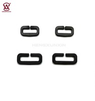 Boucle coulissante en plastique à ouverture instantanée 19MM 25MM Anneau en D POM plat réglable Accessoires pour sac à dos Anneau en D en plastique avec barre fendue