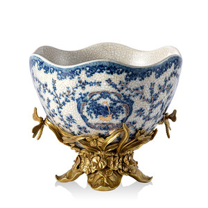 China Factory <strong>Original</strong> Blue and White Porcelain Ceramic Art Deco Modern <strong>Vase</strong> for Home Decoration - Product Image 1