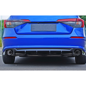 Diffusore posteriore in plastica nero lucido per paraurti posteriore Honda <span class=keywords><strong>Civic</strong></span> 11a generazione <span class=keywords><strong>2022</strong></span> - Product Image 4