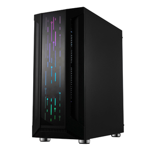 شبكة معدنية كاملة اللوحة الأمامية GAMER GABINETE وحقيبة كمبيوتر الألعاب مع امدادات الطاقة ATX كفن - Product Image 3