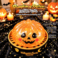 Décoration de Noël Jouet anti-stress Pâton de boulanger pétillant scintillant Boîte mystère Squishy Anti-stress à presser doux Cadeau d'Halloween pour enfant