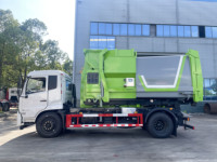 Camion à ordures diesel Vuxron 18T de taille moyenne avec bras à crochet, compacteur amovible pour recyclage, transmission 6x4, moteur et boîte de vitesses