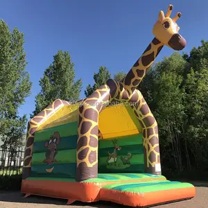 派对租赁设备儿童派对长颈鹿充气弹跳屋充气蹦床屋出售