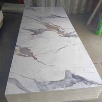 Panneau Mural PVC à Effet Marbre en Feuille Plastique UV Décorative, Disponible en Divers Coloris et Designs, à Bas Prix