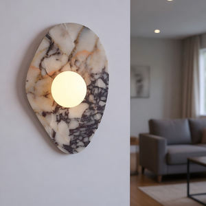 Lámpara de Pared de Mármol Natural de Diseño Moderno para Decoración del Hogar, Lámpara Decorativa de Ambiente Nórdico para Sala de Estar, Dormitorio y Pasillo - Product Image 5