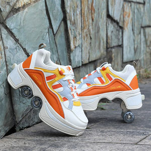 Chaussures à roulettes réglables à quatre roues, chaussures de sport pour adolescents, entraînement sportif, décontractées, rollers pour garçons - Product Image 5