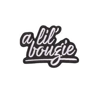 Custom Word <span class=keywords><strong>Alil</strong></span> Boujie Hoodies Parche bordado Iron-on Patch Slogan Bordado Iron on Patch Insignias para prendas - Product Image 1