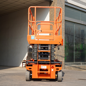 12m 14m Lift Aerial Work Platform <strong>Electric</strong> Hydraulic Small Self Propelled Scissor Lifts - Product Image 2