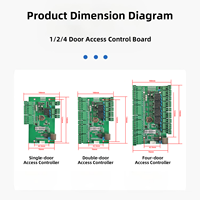 Panel de Control de Acceso para Puertas TCP/IP Wiegand 26/34, Placa de Control para 1, 2 o 4 Puertas para Soluciones de Seguridad, Sistema de Control de Acceso, SDK Gratuito
