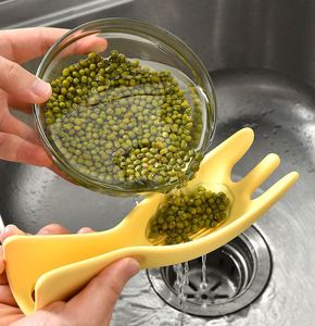 Nouvelle cuillère-écumoire en silicone écologique pour séparer le riz, filtrer les haricots et les céréales, et égoutter - Product Image 3