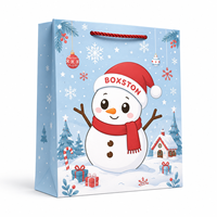 Sacs cadeaux en papier de Noël festifs taille moyenne, sacs à friandises de Noël en gros, sacs en papier de Noël en vrac, emballages de Noël pour la vente au détail