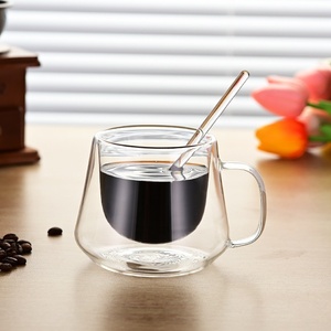 Taza de Café de Vidrio AT PACK, Doble Capa, Aislamiento Térmico, Anti-escaldaduras, Asa Transparente, Diseño Moderno y Simple, <span class=keywords><strong>Tapa</strong></span> con Filtro - Product Image 2