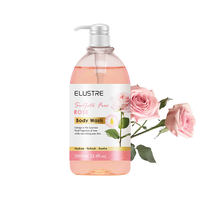 Gel Douche Corporel Hydratant et Éclaircissant à la Rose, Sans Sulfate, Écologique, Parfumé aux Herbes, de Luxe, Marque Privée OEM, pour Peaux Sèches