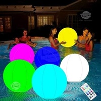 Ballon publicitaire LED gonflable géant sur mesure, imperméable, éclairage extérieur, ballon gonflable pour divertissement aquatique
