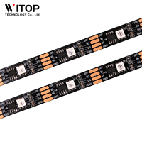 12V GS8208Bande de Pixel Haute Luminosité 10mm SMD5050 30LEDS/M RGB Couleur Changeante Magique Adressable Led Bande RT1809 WS2815