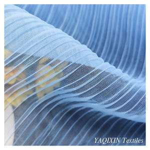 Lote de <span class=keywords><strong>Tela</strong></span> Plisada de Crepé Arrugado Liso, 100% Nailon, <span class=keywords><strong>Tela</strong></span> de <span class=keywords><strong>Tul</strong></span> Elástica para Bodas, <span class=keywords><strong>Tela</strong></span> de Malla <span class=keywords><strong>por</strong></span> Yarda - Product Image 6