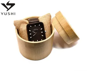 निर्माता अनुकूलित उत्कीर्ण लकड़ी के बक्से घड़ी प्रदर्शन लकड़ी/बांस बॉक्स