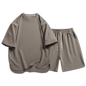 Conjunto de Verano Personalizado OEM para Hombre, Conjunto Casual de Camiseta y Pantalones Cortos de 2 Piezas, Conjunto Deportivo Corto para Hombre - Product Image 5