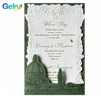 Cartes d'invitation de mariage de luxe personnalisées en gros avec impression de qualité supérieure