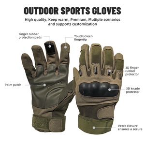 Winter Multifunktions-Snowboard-Handschuhe Wasserdicht Rutschfest mit Getrennten Fingern OEM Anpassbar Unisex 3D-Knöchelschutz - Product Image 2
