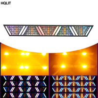 Barre lumineuse rétro à 5 têtes Matrix Vintage COB LED avec lampe auxiliaire RGB, DMX, RDM, activée par le son, pour DJ, mariage, club