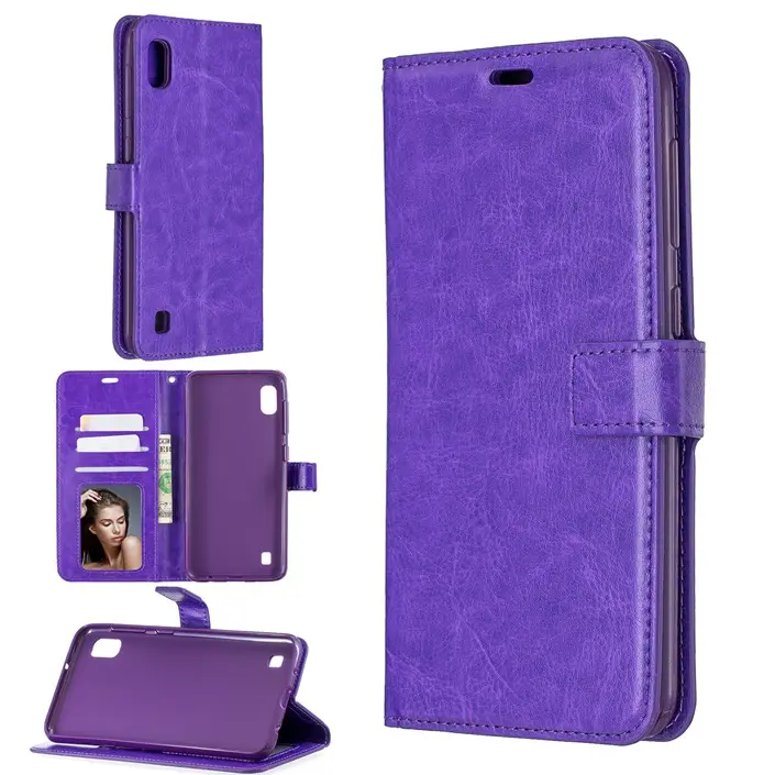 Caballo Loco monedero Funda de cuero para Samsung Galaxy S9 más S8 S6 S7 borde A8 Plus 2018 NOTE8 NOTE9 tapa bolsa de soporte