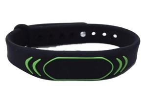 하이 퀄리티 13.56Mhz NFC 칩 <span class=keywords><strong>RFID</strong></span> 블랙 실리콘 팔찌 팔찌 팔찌 호텔 - Product Image 6