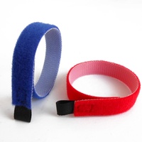 Attaches-câbles auto-adhésifs en nylon de haute qualité, sangles auto-bloquantes colorées à boucle et crochet avec anneau de traction pour chaussures