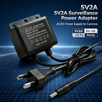 Adaptador de Corriente de 10W 5V 2A con Enchufe Europeo, Material ABS, Adaptador AC/DC para Uso Diario
