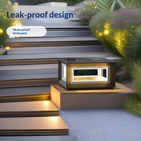 Lámpara Solar LED para Poste 2026, IP65 Impermeable, Acero Inoxidable, para Patio, Puerta Rural, Columna Decorativa, Luz de Pared - Venta al por Mayor