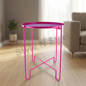Support de Table basse design rose foncé pour la cuisine de bureau à domicile avec support de Table couleur de revêtement de puissance unique - Product Image 6