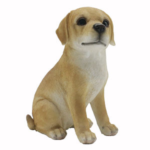 Estátua de <span class=keywords><strong>labrador</strong></span> realista, estátua decorativa de cachorro com resina, tamanho de vida, decorativa para jardim - Product Image 4