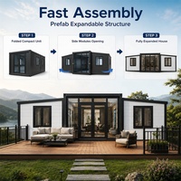 Maison conteneur mobile de haute qualité, étanche, préfabriquée, 20 pieds, 30 pieds, 40 pieds, 3 chambres avec cuisine et séjour