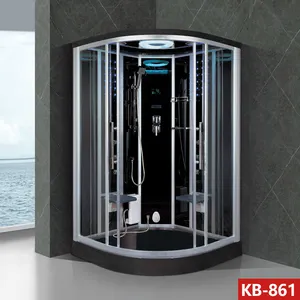 MY HOME Semi circulaire deux places SPA sauna salle de massage avec cloison en verre indépendante salle de douche panneau de contrôle de l'ordinateur